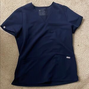 Figs Navy Blue Scrub top